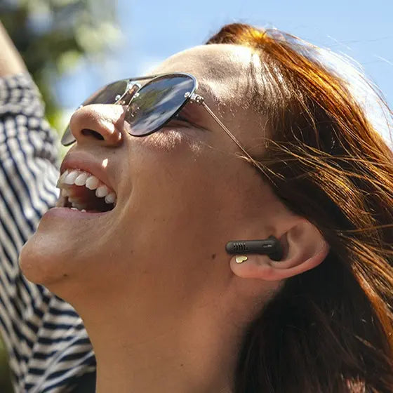 Wireless noise-canceling Bluetooth headphones, noise reduction for listening to music during exercise or running, long battery life and high sound quality, in-ear type