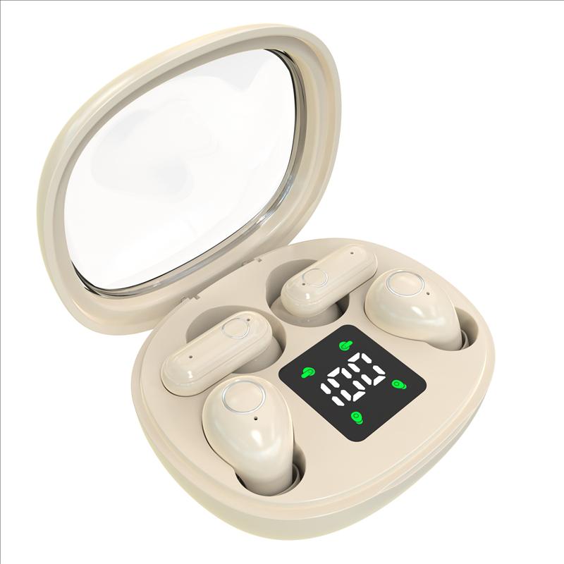 Wireless Bluetooth Headphones，Tiny Size Invisible Earbuds，Waterproof Headsets，With Mic，Sleep and Sports Earphones Set, 2 Pairs, Mini and Short Handle Design，for Work Sport Sleeping