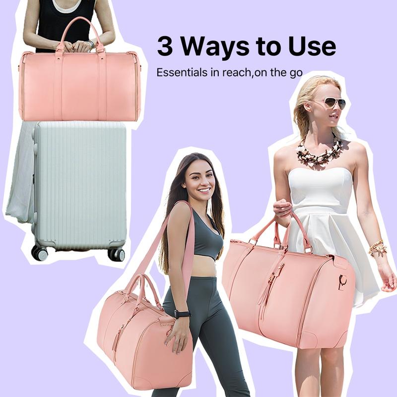 Travel Duffle Bag with Garment & Shoe Compartment, Carry On Weekender Bag for Women & Men, Airline Approved Personal Item, Waterproof Overnight Gym Hospital Bag,Holiday Travel, Christmas & Thanksgiving Gift, Black Friday Deal |TikTokShopBlackFriday