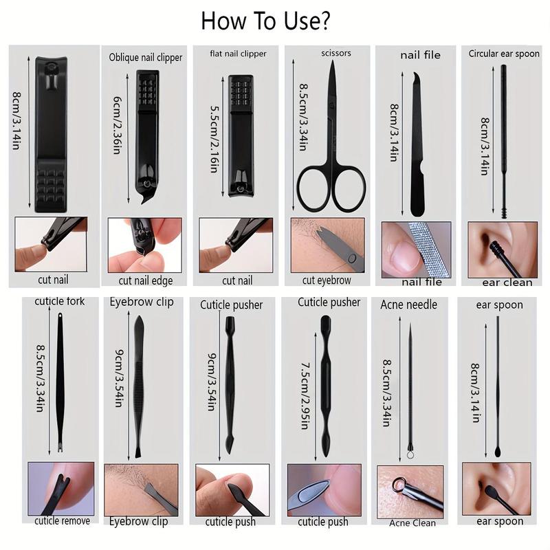 Big Sale! 5 Packs of 24-Piece Set | Portable Nail Clipper Set, Stainless Steel Manicure & Pedicure Kit for Home & Travel #TOP PICKS