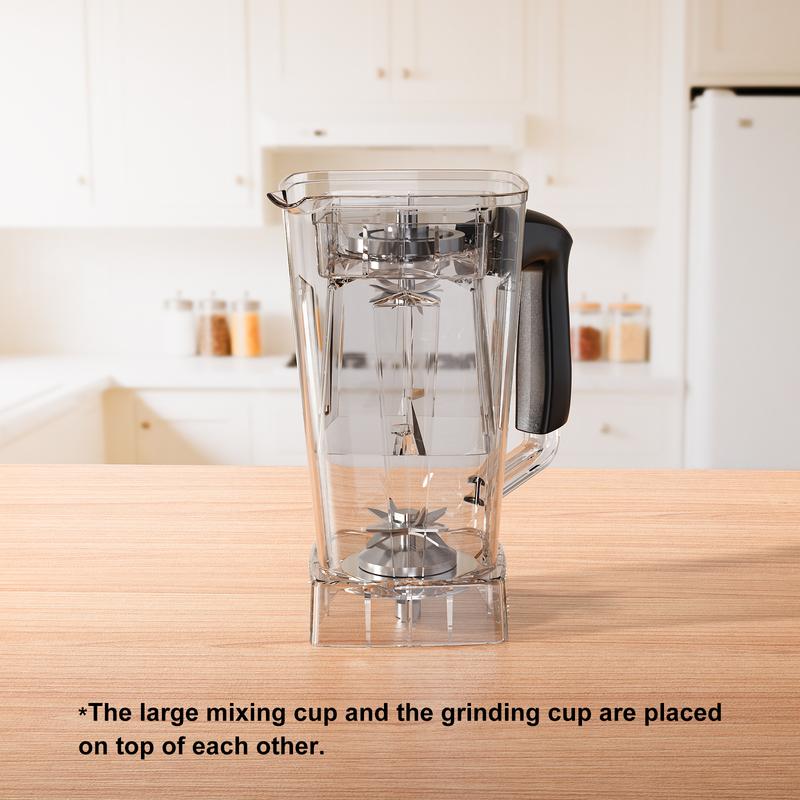 Professional Blender Kitchen for Blender 68oz BPA Free 2 Containers Countertop Blenders Ice Crushing&Max.2400Watts/1000Watts Blender and Grinder Combo 25000RPM , Smoothies/Juice/Nuts BUTTER/Food Processor/Kitchen Appliances /SMARTLIVING