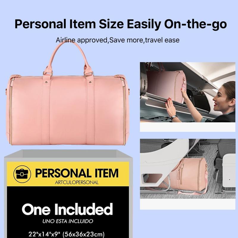 Travel Duffle Bag with Garment & Shoe Compartment, Carry On Weekender Bag for Women & Men, Airline Approved Personal Item, Waterproof Overnight Gym Hospital Bag,Holiday Travel, Christmas & Thanksgiving Gift, Black Friday Deal |TikTokShopBlackFriday