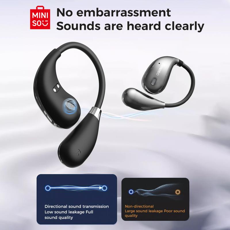 Wireless Earbuds Open Ear Earbuds Bluetooth 5.4, IPX5 Waterproof,35Hrs Playtime,On Ear Headphones Immersive Premium Sound Long Distance Connection Headset with Charging Case,Light-Weight Headphones Built-in Microphone