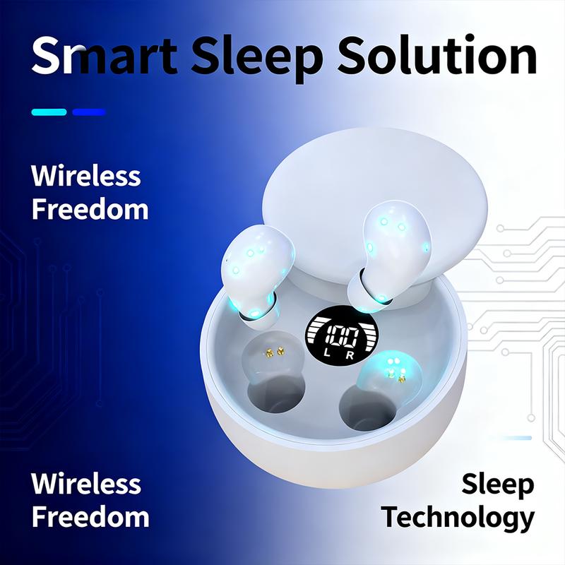 MSHUKCOE Mini Invisible Headphones Bluetooth 5.4 True Wireless In-Ear Earphones sport Audio Earbud audifonos bluetooth wireless headphones noise cancelling headphones gamingheadset